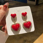 Silver Needle Baroque Heart Pearl Earrings – Special Occasion Gifts — 6