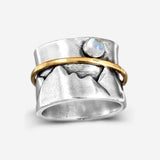 Vintage Separated Valley Gold Circle Moonstone – Unique Gift Ideas — 3