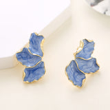 Female Maple Leaf Drip Oil Flower Earrings – Gifts for Her — 2