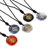 Natural Crystal Agate Stone Carving Spiral Aura – Jewelry Gift Ideas — 1