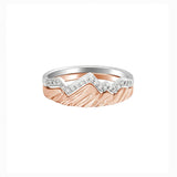 Copper Inlaid Zircon For Women To Wear A Folding Ring – Stylish Gifts — 2