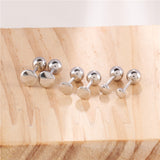 S925 Silver Earrings Simple Fashion Disc Twist Screw – Stylish Gifts — 4