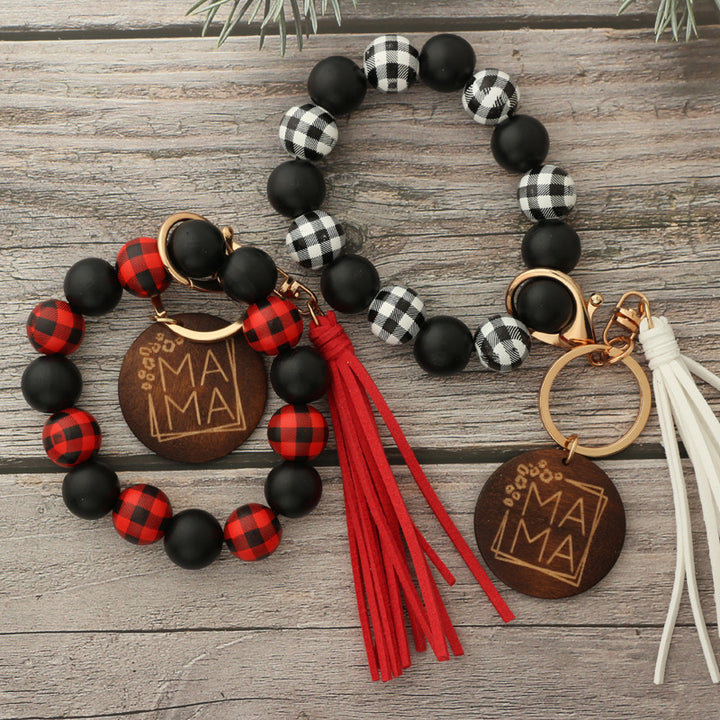 Leopard Wood Bracelet Beaded Spotted – Jewelry Gift Ideas — 1