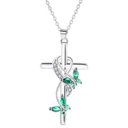 Exquisite Elegant Butterfly Cross Pendant – Jewelry Gift Ideas — 6