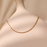 18K Real Gold Fashion Commuter Clavicle Necklace – Jewelry Gift Ideas — 5