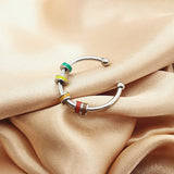 Drip Oil Spinning Bead Anxiety Ring – Stylish Gifts — 5