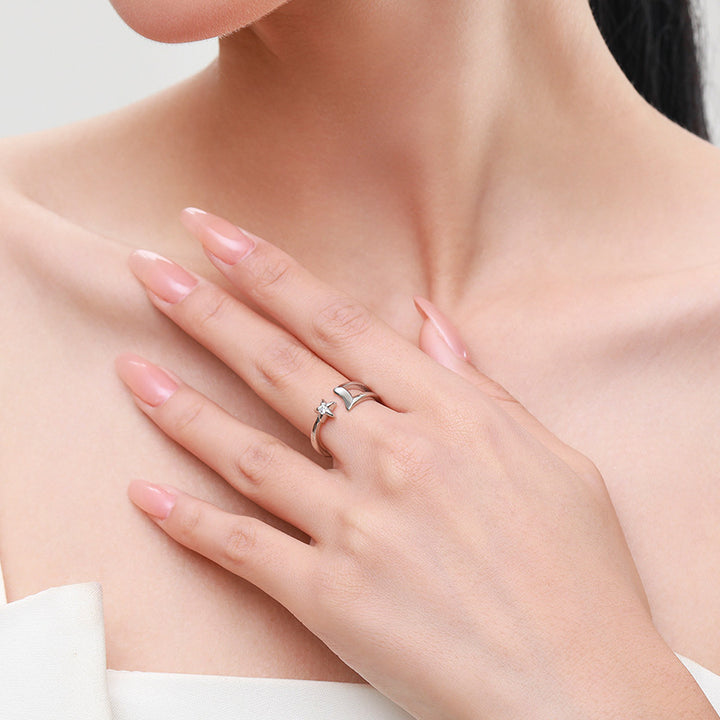 Star And Moon Ring Female Simple Index Finger – Jewelry Gift Ideas — 1
