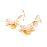 Women's Fashion Vintage Metal Leaf Flower Earrings – Stylish Gifts — 4