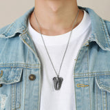 Men's Stainless Steel Angel Wings Pendant – Jewelry Gift Ideas — 11