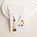 Acrylic Teacher's Day Brush Palette Earrings – Beauty Gifts — 2