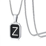 Stainless Steel 26 English Fashion Black Necklace – Jewelry Gift Ideas — 4