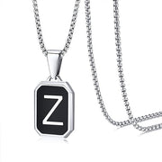Stainless Steel 26 English Fashion Black Necklace – Jewelry Gift Ideas — 4
