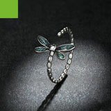Blue Oil Dripping Gorgeous Dragonfly Ring – Stylish Gifts — 2