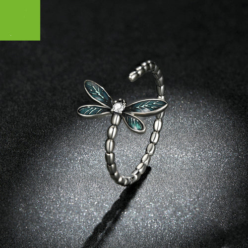 Blue Oil Dripping Gorgeous Dragonfly Ring – Stylish Gifts — 2