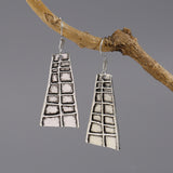Vintage Distressed Trapezoid Plaid Pendant – Jewelry Gift Ideas — 4