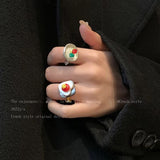 Multi-Element Vintage Beaded Ring For Women Trendy – Gifts for Her — 7