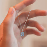 Perfume Bottle Necklace Women's Blue Topaz – Jewelry Gift Ideas — 4