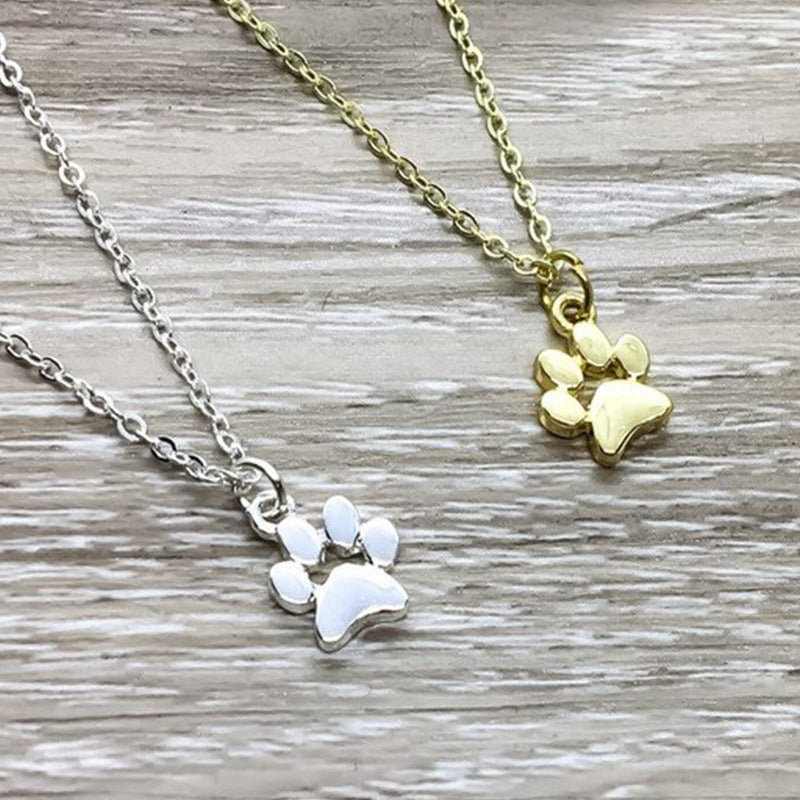 Women's Alloy Necklace Cute Cat Paw Necklace – Jewelry Gift Ideas — 1