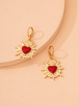Simple Love Enamel Earrings Ornament – Gifts for Couples — 5