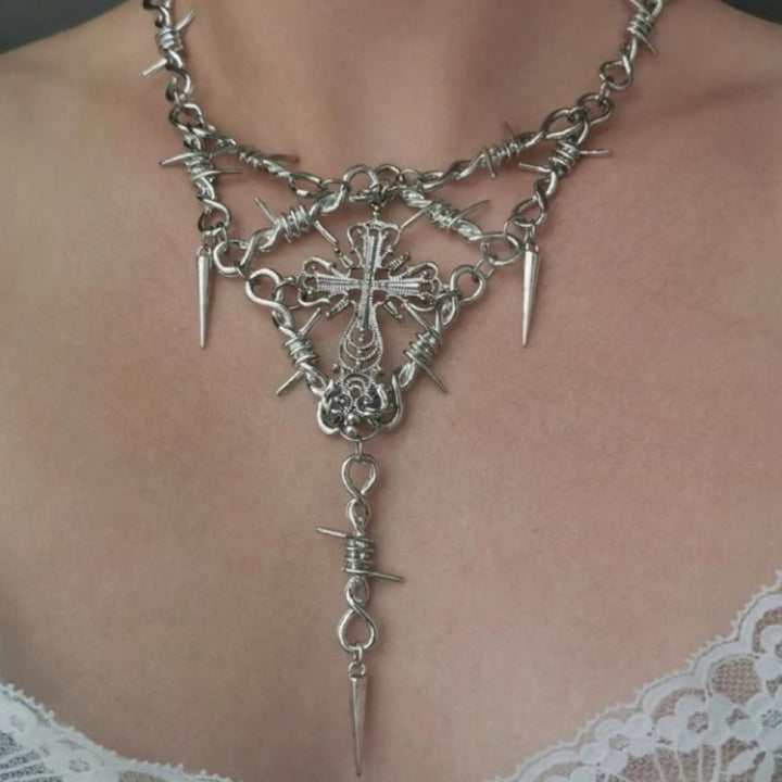 Niche Design Cross Pendant Clavicle Chain Cold – Jewelry Gift Ideas — 1