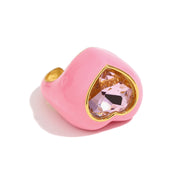 Niche Ring Stainless Steel 18K Gold Plating Cut Surface – Useful Gifts — 8