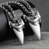 Men's Shark Tooth Shape Pendant Necklace Clavicle – Jewelry Gift Ideas — 5