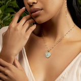 Heart-shaped Oil Drop Eye Pendant Vintage – Jewelry Gift Ideas — 1