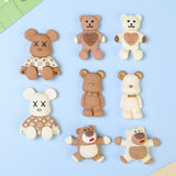 Resin Accessories Cream And Coffee-colored Cartoon – Stylish Gifts — 5