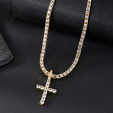 Versatile And High-end Zirconia Cross Necklace – Jewelry Gift Ideas — 16
