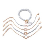 Fashion Trend Moon Earth Lotus Peach Heart Bracelet – Stylish Gifts — 3