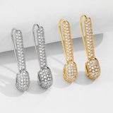 Pin Ear Clip-shaped Vintage Zircon Earrings For Women – Gifts for Her — 2