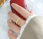 Nile Layered Golden Ring – Special Occasion Gifts — 2