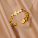 Female Fashion Hollowed-out Flower Stainless Steel – Stylish Gifts — 1