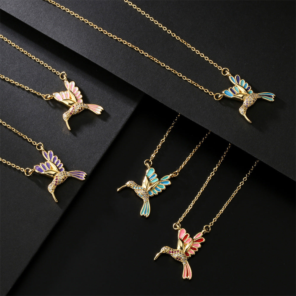 Dropping Oil Personality Immortal Bird Pendant – Jewelry Gift Ideas — 1