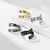 Pirate Viking Text Symbol Ended Ring Personality – Stylish Gifts — 1