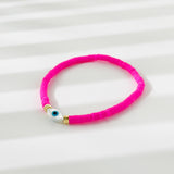 Rainbow Candy Clay Bead Eye Bead Bracelet – Jewelry Gift Ideas — 15