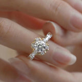 High-clean Mosonite Wedding Ring – Gifts for Couples — 5
