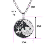 Mens Vintage Wolf Head Tree Of Life Pendant – Jewelry Gift Ideas — 5