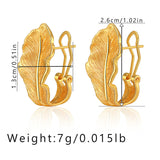 Leaves Brushed Retro Ear Clip – Useful Gifts — 9