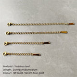 Stainless Steel Jewelry Accessories Extension – Stylish Gifts — 16