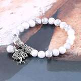 Vintage Frosted White Pine Bead Bracelet – Jewelry Gift Ideas — 2
