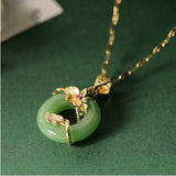 Japanese And Korean Lotus Leaves Lovers Necklace – Jewelry Gift Ideas — 7