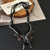 Butterfly Pendant Multi-layer Beaded Clavicle – Jewelry Gift Ideas — 5