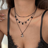Simple Curved Moon Tassel Necklace For Women – Jewelry Gift Ideas — 3