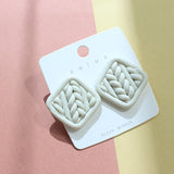 Clay Terracotta Earrings Creative Art Woven – Creative Gifts — 5