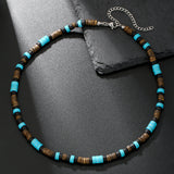 Men's Bohemian Style Simple Wood Piece Coconut – Jewelry Gift Ideas — 14