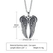 Men's Stainless Steel Angel Wings Pendant – Jewelry Gift Ideas — 4