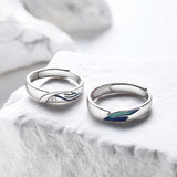 Original Bird And Fish Couple Ring Plated 925 – Gifts for Couples — 2