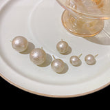 S925 Silver Needle Large Pearl Earrings Female Retro – Gifts for Her — 5