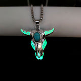 Punk Fashion Turquoise Skull Bull Head Stainless – Jewelry Gift Ideas — 12